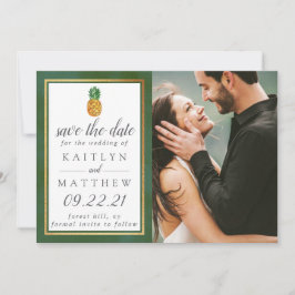 Reserva La Fecha Boda Tropical De Piña Salva La Fecha