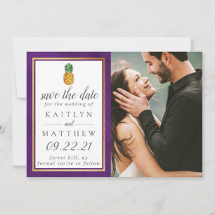 Reserva La Fecha Boda Tropical De Piña Salva La Fecha