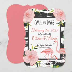 Reserva La Fecha Boda Tropical Flamenco Rosa