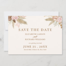 Reserva La Fecha Boda Tropical Moderna Exótica Boho