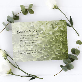 Reserva La Fecha Boda verde Annabelle Hydrangea Salven la fecha