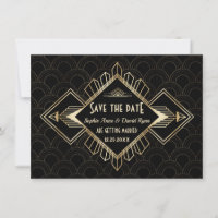 Boda Vintage Años 20 Dorado Negro Gran Gatsby