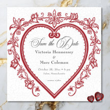 Boda Vintage Elegante Chinoiserie Floral Corazón