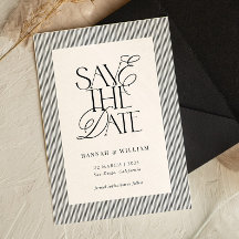 Bodas de rayas negras Old Money