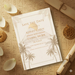 Reserva La Fecha Bodas Destino Pirámides De Giza Egipto Retro
