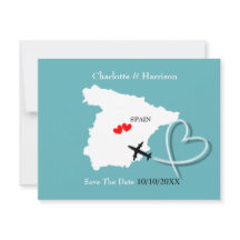 Bodas en el extranjero en España guardar la fecha