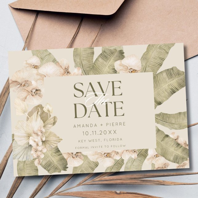 Reserva La Fecha Boho beachy Photo Wedding Salva la fecha (Beachy Boho Photo Wedding Save the Date)
