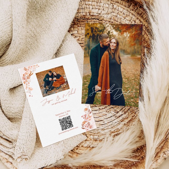 Reserva La Fecha Boho de guión elegante de la foto (Subido por el creador)