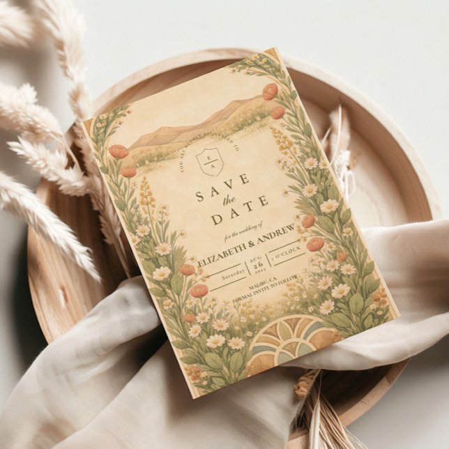 Reserva La Fecha Boho Desert Botanical Wedding (Subido por el creador)