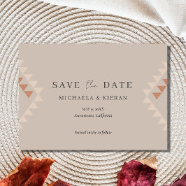 Reserva La Fecha Boho Desert Wedding Photo Save The Date