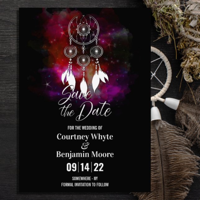 Reserva La Fecha Boho Dream Catcher Boda (Subido por el creador)