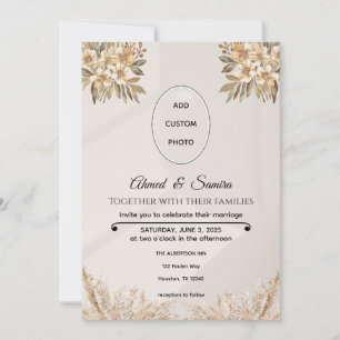 Reserva La Fecha Boho elegante matrimonio floral rústico salva la f