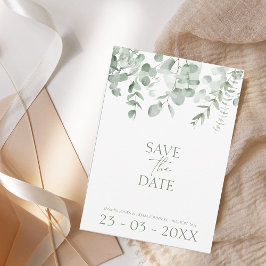 Reserva La Fecha Boho Greenery Eucalyptus Wedding Save the Date