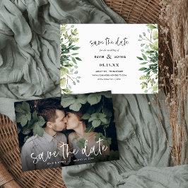 Reserva La Fecha Boho Greenery Photo Save the Date