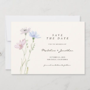 Reserva La Fecha Boho Moda Wildflower Beige Boda