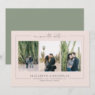 Reserva La Fecha Boho Moderno del Desierto   3 Fotos Save the Date