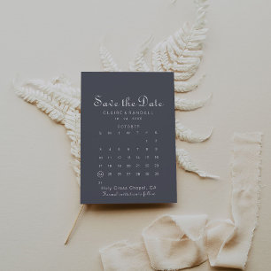 Reserva La Fecha Boho nocturno simple salva el calendario de fechas