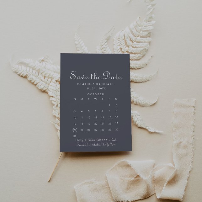Reserva La Fecha Boho nocturno simple salva el calendario de fechas (Subido por el creador)