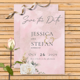 Reserva La Fecha Boho Pampas y Boda de rosas rosadas