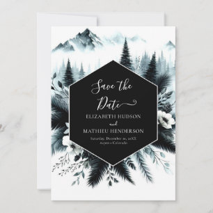 Reserva La Fecha Boho Printable Mountain Boda