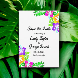 Reserva La Fecha Boho Rosas de color ruidosos Boda veraniego floral