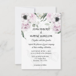 Reserva La Fecha Boho Rustic Elegant Floral Wedding Salva la fecha