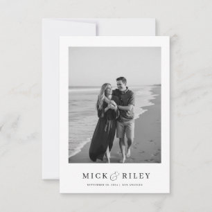 Reserva La Fecha Boho Simple Elegant Boda de textos y fotografías