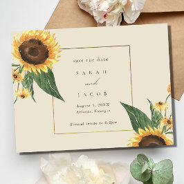 Reserva La Fecha Boho Sunflower Boda