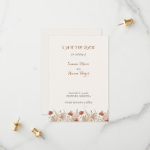 Boho Terracota Floral y Hierba de Pampas