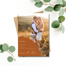 Reserva La Fecha Boho Terracotta Dos Bodas de Fotografía Salven la