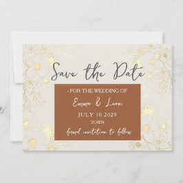 Reserva La Fecha Boho Terracotta Wedding Save The Date