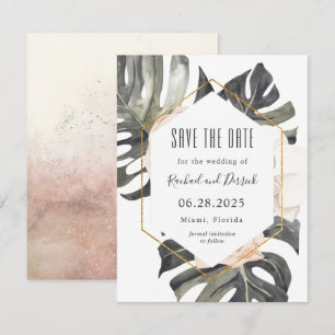 Reserva La Fecha Boho Tropical Beach Wedding Salva la fecha