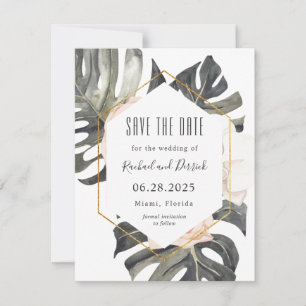 Reserva La Fecha Boho Tropical Wedding Salva la fecha con foto