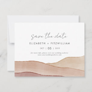 Reserva La Fecha Boho Watercolor Abstract Boda