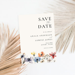 Reserva La Fecha Boho Watercolor Boda Floral Floral