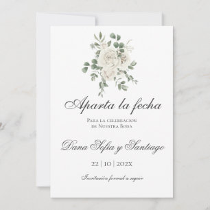 Reserva La Fecha Boho Wedding Español Salven la fecha