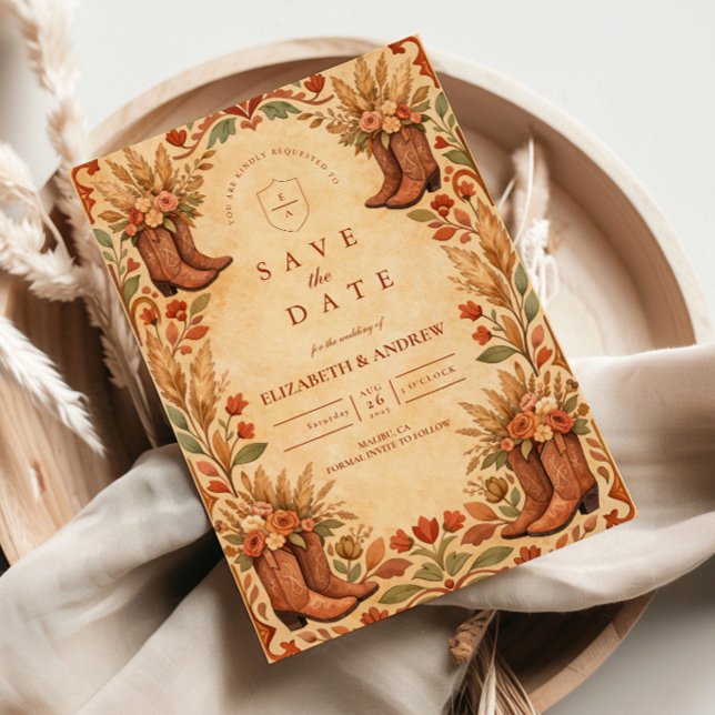 Reserva La Fecha Boho Western Garden Wedding (Subido por el creador)