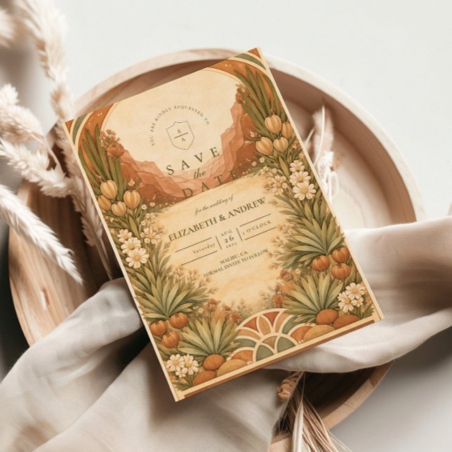 Reserva La Fecha Boho Wildflower Desert Wedding (Subido por el creador)