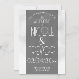 Reserva La Fecha Bokeh de boda personalizado para guardar la fecha