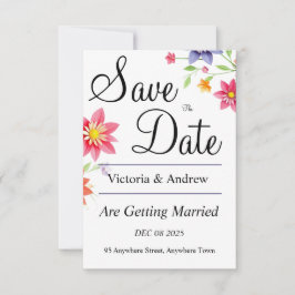 Reserva La Fecha Bonito Floral guardar la fecha