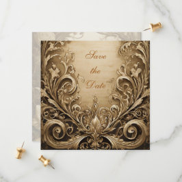 Reserva La Fecha Bonito Rosa Boda Salva La Fecha