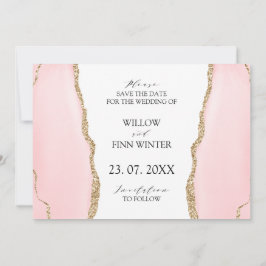 Reserva La Fecha Bonito Rubor Agate moderno