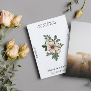 Reserva La Fecha Bonito Rubor Florals Save the Date