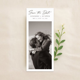 Reserva La Fecha Bookmark Old Money Wedding Photo Save the Date