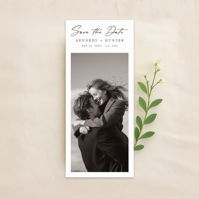 Reserva La Fecha Bookmark Old Money Wedding Photo Save the Date (Subido por el creador)