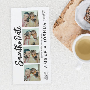 Reserva La Fecha Bookmark Photo Booth Rustic Save The Date