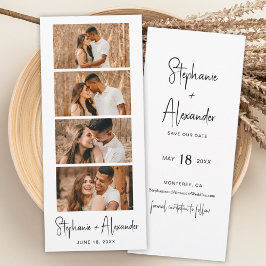 Reserva La Fecha Booth Script Bookmark Wedding Save the Date