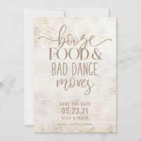 Booze Food and Bad Dance mueve Boda