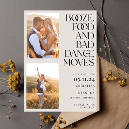 Reserva La Fecha Booze Food Bad Dance mueve la foto moderna
