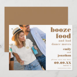 Reserva La Fecha Booze Food Bad Dance se muda Photo Gold